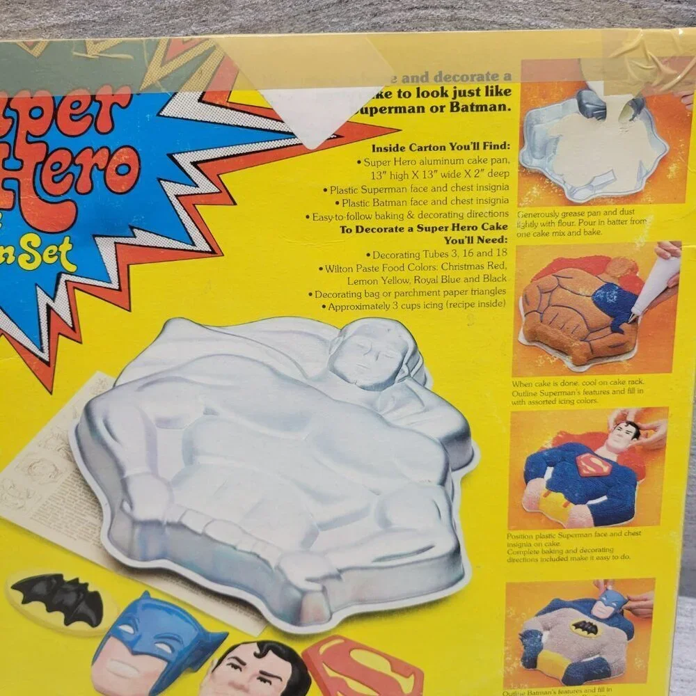 Vintage 1977 Wilton Super Hero Cake Pan
